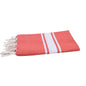 Fouta tissage plat couleur orange