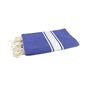 Fouta tissage plat couleur bleu océan