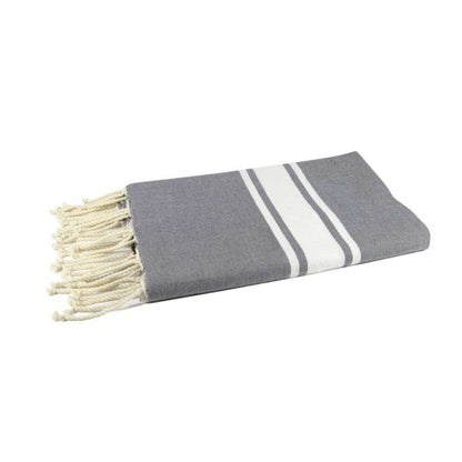 Fouta tissage plat couleur gris