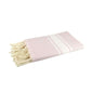 Fouta tissage plat couleur rose bébé