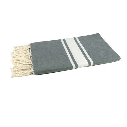 Fouta tissage plat couleur olive